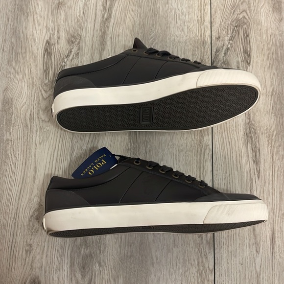 Polo Ralph Lauren Men’s size 10 Dark Brown shoes NWT - Picture 2 of 7